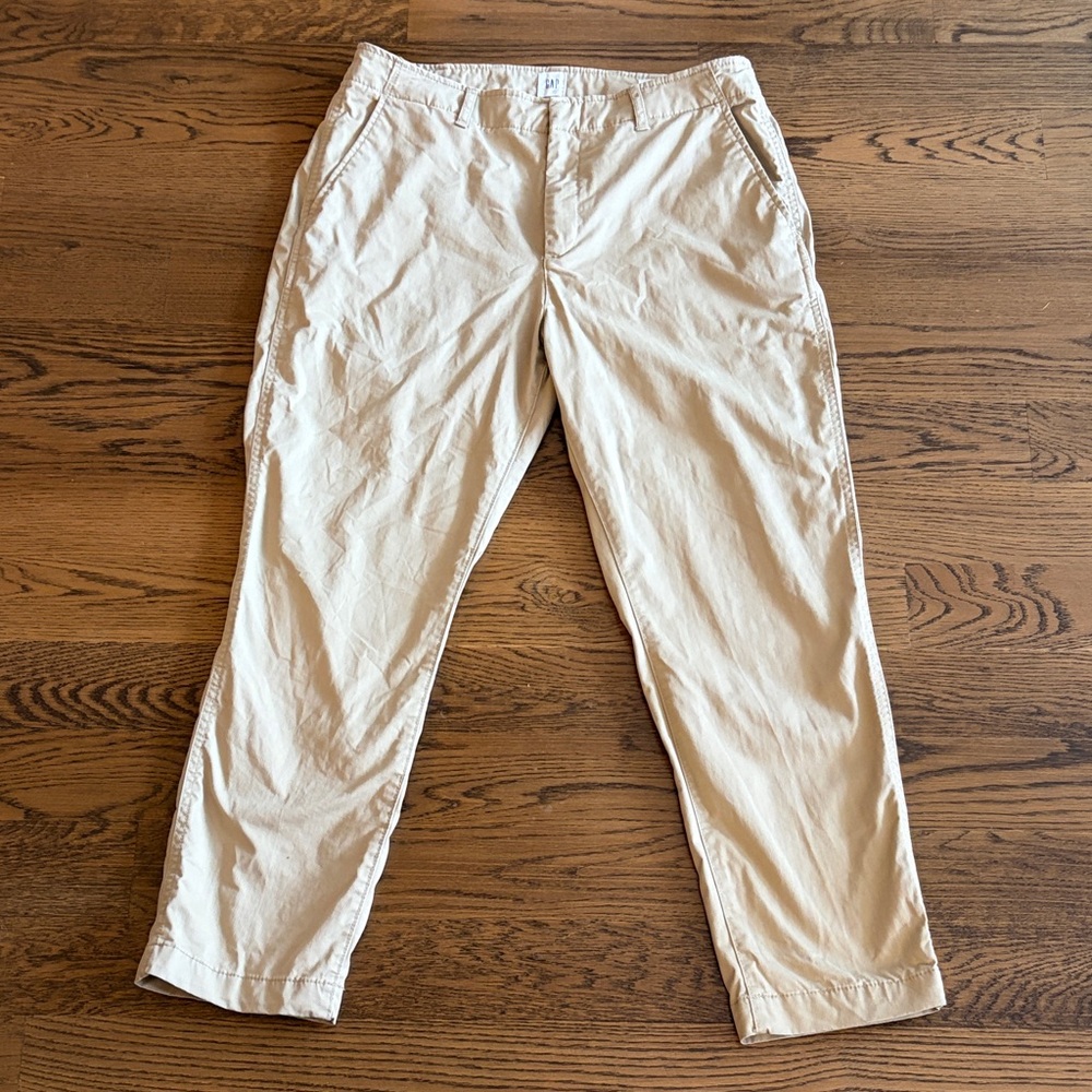 GAP Women's Khaki Straight Leg Pants